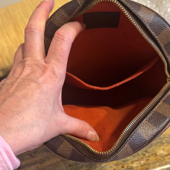 EUC Louis Vuitton Damier Ebene Canvas Ipanema PM Crossbody Bag - Picture 8 of 15